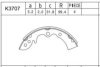 ASIMCO K3707 Brake Shoe Set